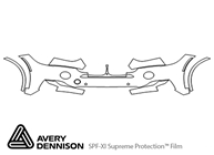 BMW X5 2014-2023 Avery Dennison Clear Bra Bumper Paint Protection Kit Diagram