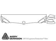 BMW X5 2014-2023 Avery Dennison Clear Bra Hood Paint Protection Kit Diagram