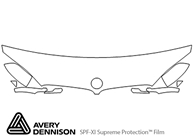BMW X6 2015-2023 Avery Dennison Clear Bra Hood Paint Protection Kit Diagram
