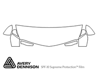 Cadillac XT4 2019-2023 Avery Dennison Clear Bra Hood Paint Protection Kit Diagram