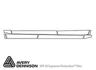 Chevrolet Colorado 2015-2022 Avery Dennison Clear Bra Door Cup Paint Protection Kit Diagram