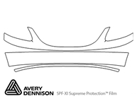 Chrysler Town and Country 2001-2004 Avery Dennison Clear Bra Bumper Paint Protection Kit Diagram