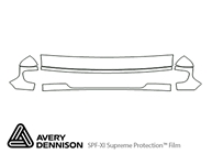 Ford E-250 2003-2007 Avery Dennison Clear Bra Hood Paint Protection Kit Diagram