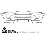 Ford Expedition 2018-2024 Avery Dennison Clear Bra Bumper Paint Protection Kit Diagram