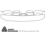Ford F-150 2004-2008 Avery Dennison Clear Bra Hood Paint Protection Kit Diagram