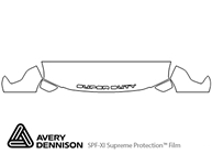 Ford F-350 2017-2024 Avery Dennison Clear Bra Hood Paint Protection Kit Diagram