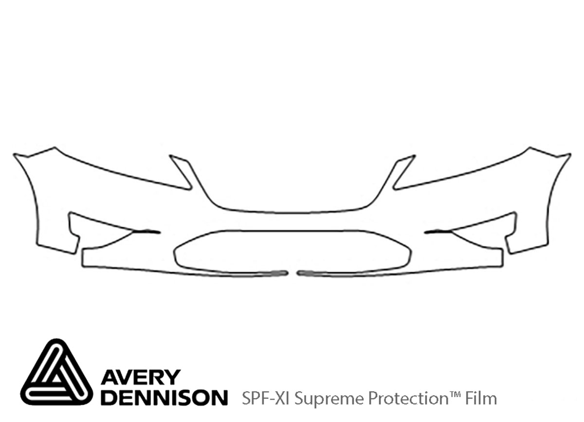 Ford Taurus 2010-2012 Avery Dennison Clear Bra Bumper Paint Protection Kit Diagram