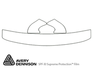 Ford Windstar 1998-1998 Avery Dennison Clear Bra Hood Paint Protection Kit Diagram