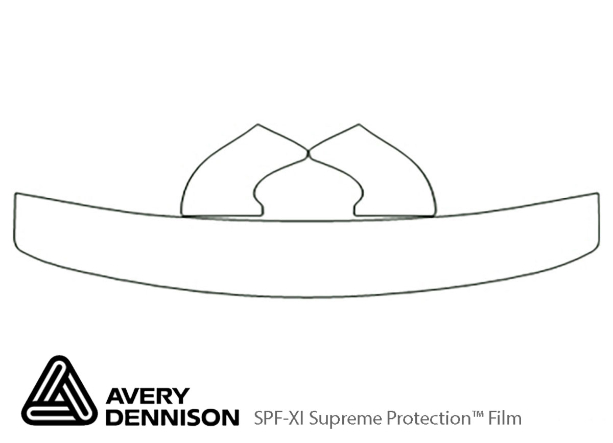 Ford Windstar 1998-1998 Avery Dennison Clear Bra Hood Paint Protection Kit Diagram