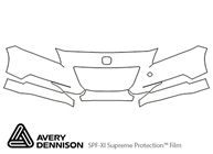 Honda CR-Z 2011-2012 Avery Dennison Clear Bra Bumper Paint Protection Kit Diagram