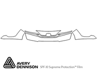 Honda Clarity 2018-2021 Avery Dennison Clear Bra Bumper Paint Protection Kit Diagram