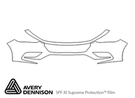 Honda Insight 2019-2022 Avery Dennison Clear Bra Bumper Paint Protection Kit Diagram