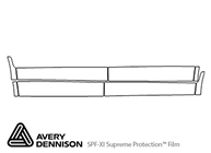 Honda Odyssey 2011-2013 Avery Dennison Clear Bra Door Cup Paint Protection Kit Diagram