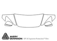 Honda S2000 2000-2003 Avery Dennison Clear Bra Hood Paint Protection Kit Diagram