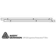 Hyundai Genesis 2015-2016 Avery Dennison Clear Bra Door Cup Paint Protection Kit Diagram