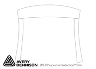 Hyundai Santa Fe 2019-2023 Avery Dennison Clear Bra Door Cup Paint Protection Kit Diagram