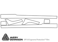 Hyundai Tiburon 2005-2008 Avery Dennison Clear Bra Door Cup Paint Protection Kit Diagram