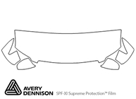 Infiniti FX35 2003-2008 Avery Dennison Clear Bra Hood Paint Protection Kit Diagram