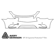 Infiniti JX35 2013-2013 Avery Dennison Clear Bra Bumper Paint Protection Kit Diagram