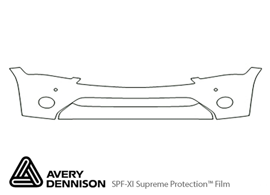 Infiniti QX80 2014-2014 Avery Dennison Clear Bra Bumper Paint Protection Kit Diagram