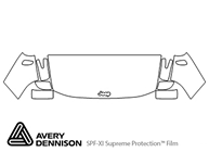 Jeep Renegade 2015-2023 Avery Dennison Clear Bra Hood Paint Protection Kit Diagram