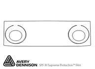 Jeep Wrangler 2011-2017 Avery Dennison Clear Bra Bumper Paint Protection Kit Diagram