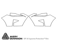 Lexus RX 2016-2022 Avery Dennison Clear Bra Bumper Paint Protection Kit Diagram