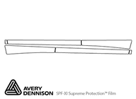 Lexus RX 2016-2022 Avery Dennison Clear Bra Door Cup Paint Protection Kit Diagram