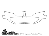 Lincoln MKT 2010-2012 Avery Dennison Clear Bra Bumper Paint Protection Kit Diagram