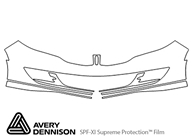 Lincoln MKZ 2013-2016 Avery Dennison Clear Bra Bumper Paint Protection Kit Diagram