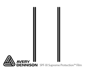 Lincoln Navigator 2015-2016 Avery Dennison Clear Bra Door Cup Paint Protection Kit Diagram