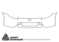 Nissan 370Z 2009-2012 Avery Dennison Clear Bra Bumper Paint Protection Kit Diagram