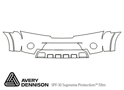 Avery Dennison™ Nissan Armada 2008-2015 Paint Protection Kit - Bumper