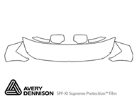 Nissan Armada 2008-2015 Avery Dennison Clear Bra Hood Paint Protection Kit Diagram