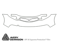 Nissan Murano 2011-2014 Avery Dennison Clear Bra Bumper Paint Protection Kit Diagram