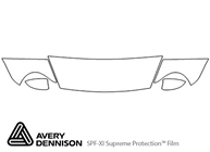 Porsche Cayenne 2003-2007 Avery Dennison Clear Bra Hood Paint Protection Kit Diagram