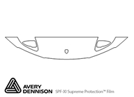 Porsche Macan 2015-2023 Avery Dennison Clear Bra Hood Paint Protection Kit Diagram