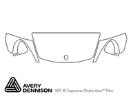 Porsche Panamera 2014-2016 Avery Dennison Clear Bra Hood Paint Protection Kit Diagram