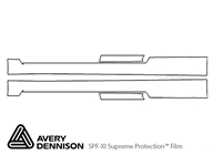 Scion tC 2014-2016 Avery Dennison Clear Bra Door Cup Paint Protection Kit Diagram