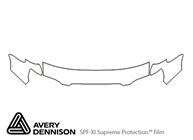 Subaru Forester 2001-2002 Avery Dennison Clear Bra Hood Paint Protection Kit Diagram