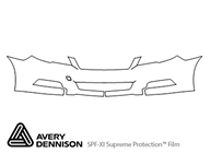 Subaru Legacy 2010-2012 Avery Dennison Clear Bra Bumper Paint Protection Kit Diagram