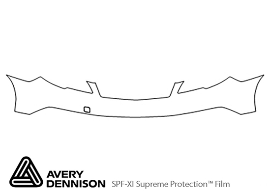 Subaru Outback 2010-2012 Avery Dennison Clear Bra Bumper Paint Protection Kit Diagram