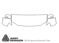 Subaru Tribeca 2008-2014 Avery Dennison Clear Bra Hood Paint Protection Kit Diagram