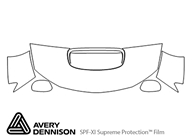 Subaru WRX 2008-2014 Avery Dennison Clear Bra Hood Paint Protection Kit Diagram