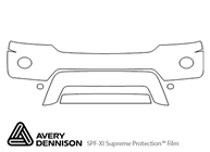 Toyota Highlander 2004-2007 Avery Dennison Clear Bra Bumper Paint Protection Kit Diagram