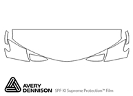 Toyota Rav4 2013-2018 Avery Dennison Clear Bra Hood Paint Protection Kit Diagram
