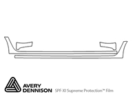Toyota Sienna 2006-2010 Avery Dennison Clear Bra Door Cup Paint Protection Kit Diagram