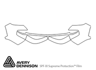 Toyota Tacoma 2016-2023 Avery Dennison Clear Bra Bumper Paint Protection Kit Diagram