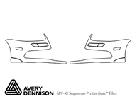 Volkswagen R32 2008-2008 Avery Dennison Clear Bra Bumper Paint Protection Kit Diagram
