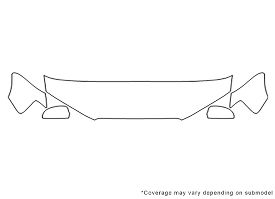 Audi A3 2006-2008 Avery Dennison Clear Bra Hood Paint Protection Kit Diagram